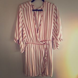 Free People wrap Americana stripe tunic dress